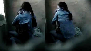 Indian girl rides with her uncle