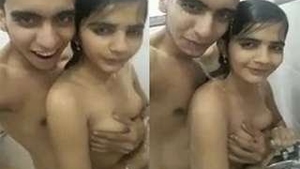Watch a hot girl have sex in the shower