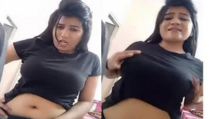 Beautiful woman finally reveals her deep belly button - watch her naughty side!