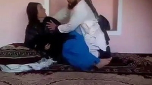 Old man engages in sexual activity with elderly woman