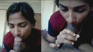 Indian beauty gives a passionate oral performance