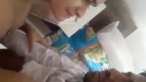 Desi girlfriend with a fluffy pussy moans during sex