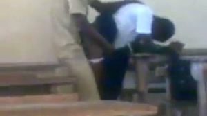 Desi schoolgirl gets rough sex from security guard