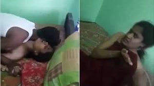Desi wife gets caught having sex with her lover and sucks his cock