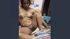 Tamil wife goes nude for her husband's video