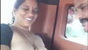 A Tamil housewife pleases her partner with a sensual oral experience