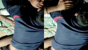 Desi girl engages in intense sexual activity with her partner in a rural setting