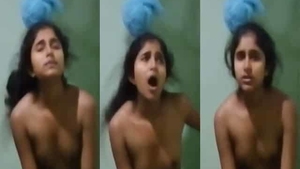 Young blonde girl enjoys hardcore sex with her boyfriend