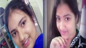 Desi Telugu girl records nude selfies for lover
