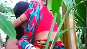 Indian aunty's adventurous sexual encounter in the woods with her partner