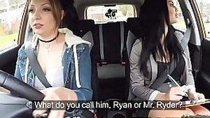 Fake Driving School Daddys girl fails her test with strict busty mature examiner