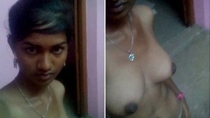 A stunning Indian babe flaunts her body in a solo video