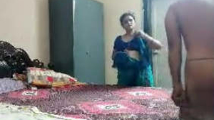 Indian aunt gets fucked by owner in home video