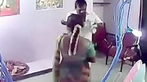 Desi woman gets fucked by her father on the kitchen table