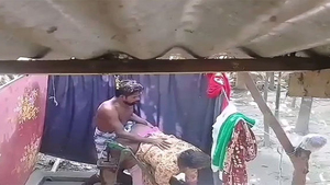 Mature Bangladeshi wife gets fucked by young man in village