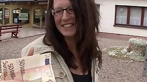 Busty german hooker fucked for money