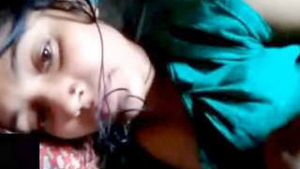 Indian wife reveals her breasts during a video chat