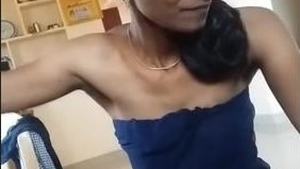 Cute Indian girl gives a blowjob