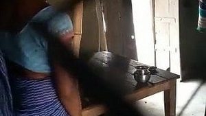 MILF in a sari shows off her body