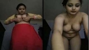 Naughty Indian babe takes nude selfies to satisfy her desires