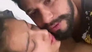Young woman moans during passionate intercourse with friend