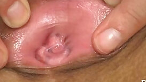 Virgin twat vs dildo