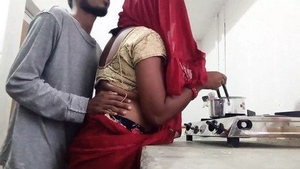 Sensual Indian kitchen encounter with a young man