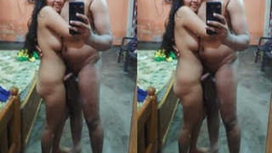 A stunning girl from India gives a blowjob and gets penetrated