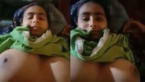 Pakistani wife with huge breasts gets filmed having sex