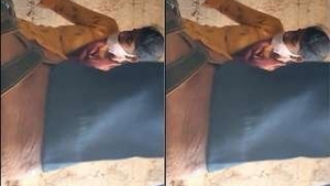 Rustic Telugu couple enjoys outdoor sex