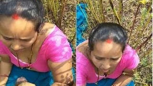 Experience the eroticism of Telugu Bhabha's blowjob skills