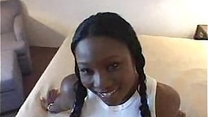 Sexy Teen with an Amazing Black gets Facial in Black Teen Video