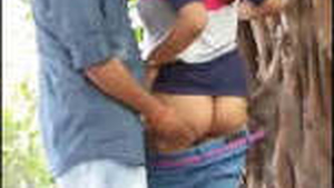 Indian college student gets fucked in the park by her lover