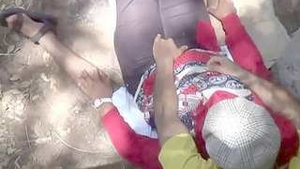 Outdoor Desi romance between lovers