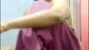 Elderly Indian man orally pleasures breasts and vagina