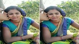 Desi couple's passionate outdoor sex in the backyard