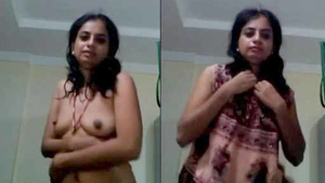 Desi bhabi's sensual striptease performance