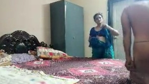 Desi bhabi's first time with her father in law in low quality