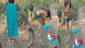 Desi girl enjoys outdoor adventure