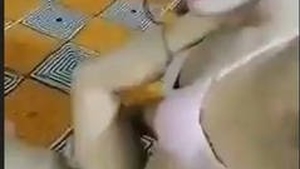 A shemale engages in sexual activity with an attractive older woman