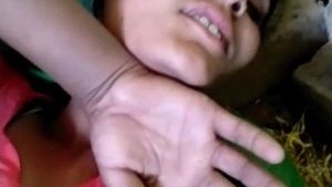 Outdoor adventure with a young black girl in pain