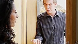 JoyBear Sexy cheating wife Lou Charmelle enjoys huge black monster cock