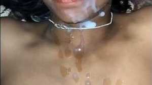 Indian spouse receives facial after passionate anal intercourse