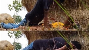 First-time outdoor sex with a desi couple