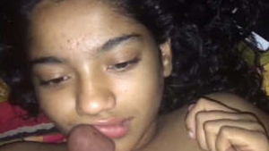 Cute Desi girl gives a sensual blowjob in video