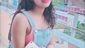 Sexy young girl shows off her body on webcam