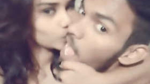 Indian couple in college share passionate moments