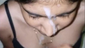 Experience the thrill of a facial cumshot in this hot video