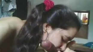 Desi babe enjoys giving oral pleasure to her partner