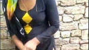 After intense lovemaking, Indian girl colors her partner's outfit